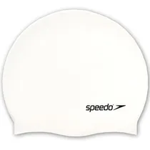 Touca de Natação Speedo Junior Plain Flat Silicone 8-709931959 - Branco