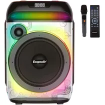 Speaker Ecopower EP-1967 8" 40W/ Bluetooth/ USB/ Aux/ FM/ Micrófono