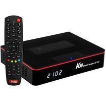 Receptor Fta Audisat K50 Revuelto Full HD Iptv com Wi-Fi - Preto/Vermelho