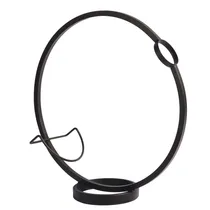 Porta Vinho Circulo 46X16X47CM Cor Bronze Em Metal