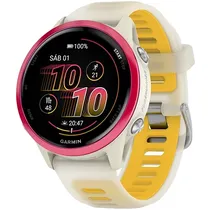 Relógio Garmin Forerunner 570 010-02970-02 42 MM com GPS/Bluetooth - Branco/Amarelo