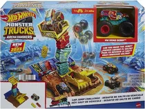 Hot Wheels Monster Trucks Arena Smashers Desafio do Salto de Carro Mattel - HNB94