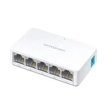 Hub Switch Mercusys MS105 de 5 Portas 10/100MBPS - Branco