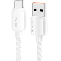 Cabo Essager EXC7A-WLA02-P USB A USB-C 2M - White