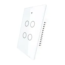 Interruptor Smart Touch Moes Zigbee ZS-US4-WH-MS - 4 Interruptor White  Interruptor...