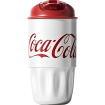 Copo Térmico Nonoo Coca-Cola NS450C3 - Branco/Vermelho 450ML