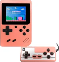 Console Game Box Plus com Controle 500 Jogos Em 1 - Pink