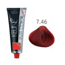 Keune Tinte p/Pelo Tono 7.46 Rubio Medio Cobre Rojo Infinity 60ML