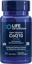 Life Extensión Vitamina COQ10 200MG 60SOFTGELS Plastico Azul