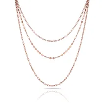 Colar Feminino Freelook FRJ.3.6004-3 Feito de Aço Inoxidável - Rosa Ouro