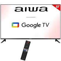 Smart TV LED 32" Aiwa AW32B4SM HD Google TV Wi-Fi/Bluetooth com Conversor Digital (Riscado)