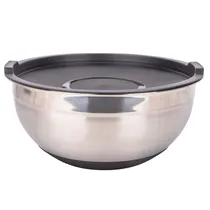 Bowl Aço Inox Fundo Premium 22CM Base Emborrachada Antiderrapante