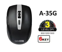 Mouse Wir Sate A-35G Negro Mouse Wir Sate A-35G Negro