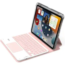 Estojo com Teclado Magnético 4LIFE FL109360CTP 360° para iPad 10.9/11 - Rosa