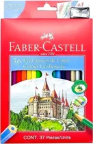 Lápis de Cor Faber Castell (36 Unidades) + Apontador