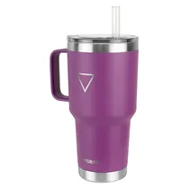 Copo Térmico Hydrate - 887ML - com Canudo - Roxo