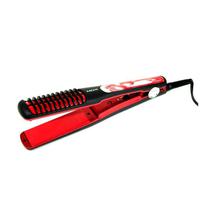 Chapinha / Prancha de Cabelo Mox MO-HS1003 com LED 45W - 110/240V - Preta/Vermelha