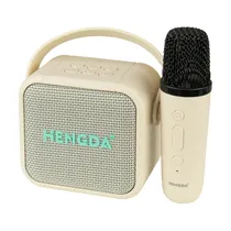Speaker Hengda HD-10017 - Karaoke - 5W - Bluetooth - Bege