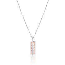 Colar Feminino Daniel Klein DKJ.2.4006-2 - Prata/Rose Gold