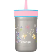 Vaso Térmico Contigo Kids Leighton com Canudo - Blue Raspberry Butterflies 354ML