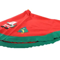 Saia para Árvore de Natal Verde e Vermelha 120 CM