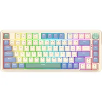 Teclado Mecânico Sem Fio Redragon Ucal K673CPG RGB Pro - Branco