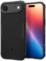 Case Spigen para iPhone 17 Air 6.6" Core Armor ACS09613 Matte Black (Magfit)