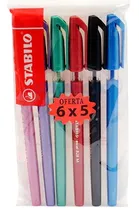 Caneta Stabilo Excel 828M - (6 Cores)
