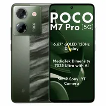 Celular Xiaomi Poco M7 Pro 5G 256GB / 12GB Ram / Dual Sim / Tela 6.67 / 50MP - Verde (Global)