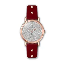 Relógio Analógico Feminino Daniel Klein Premium DK.1.12451-2 - Rosa Ouro e Vermelho