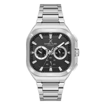 Relogio Analógico Masculino Daniel Klein DK.1.13903-2 Exclusive Gents / Pulseira de Aço Inoxidável - Prata/Preto