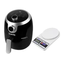 Fritadeira Elétrica Quanta QTAF230 Minitasty + Balança Digital Krab KBDC10 - 1000W - 2L - 220V - Preto