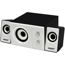 Speaker Prosper P-7715 com 6 Watts RMS USB - Branco/Preto