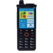Celular Walkoe Talkie Luo LU-M18 / 4SIM / 2.4" / HD Camera / FM / 6800MAH / Lanterna - Preto