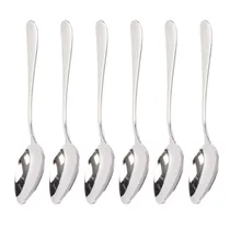 Jogo de Colheres 6 Peças Aço Inox