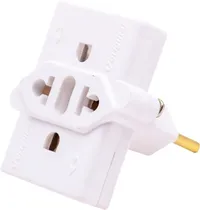 Adaptador de Tomada Tipo T 10A - Branco