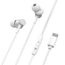 Fone de Ouvido G-Tide CW02 com Conector USB-C / Microfone - White
