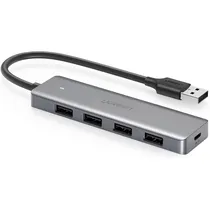 Adaptador Multifuncional Ugreen USB-A 4 Em 1 50985 - Prata