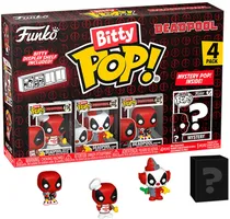 Bonecos Deadpool Blackyard - Clown - Bedtime - Funko Bitty Pop! Misterio Pop Adentro 4 Pac