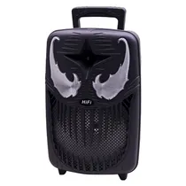 Speaker / Caixa de Som Portatil RX-8143 / 8,5" / Bluetooth / USB / FM / Aux / com Microfone / 2000W - Preto