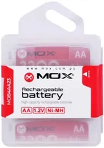 Pilha Mox AA Recarregável 2300MAH MOB4AA23 (4 Unidades)
