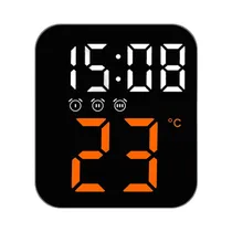 Reloj Digital de Mesa Satellite AC-T6821 LED Naranja