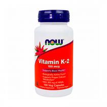 Vitamina K2 100 MCG MK-4 100 Capsulas Vegetarianas Now Foods