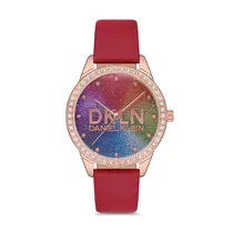 Relógio Analógico Feminino Daniel Klein Premium DK.1.12562-2 - Rosa Ouro/Vermelho