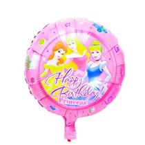 Balao para Festas Happy Birthday Princesas com Borboletas