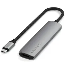 Hub Satechi ST-P4SM USB-C 4 In 1 Slim Multiport Adapter 4K - Space Grey