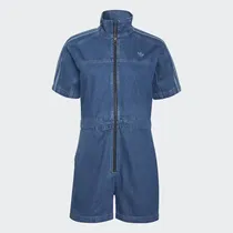 Mono Femenino Adidas Adicolor Denim Mangas Cortas