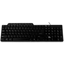 Teclado X-Tech XTK-160E Multimídia USB/Inglês - Preto