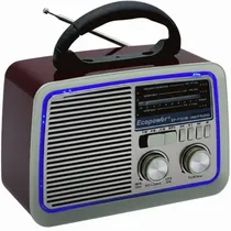 Rádio Ecopower EP-F121B USB/SD/FM/AM - Vermelho Escuro