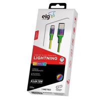 Cable Apple Elg L810RB 1M 2.4A Rainbo